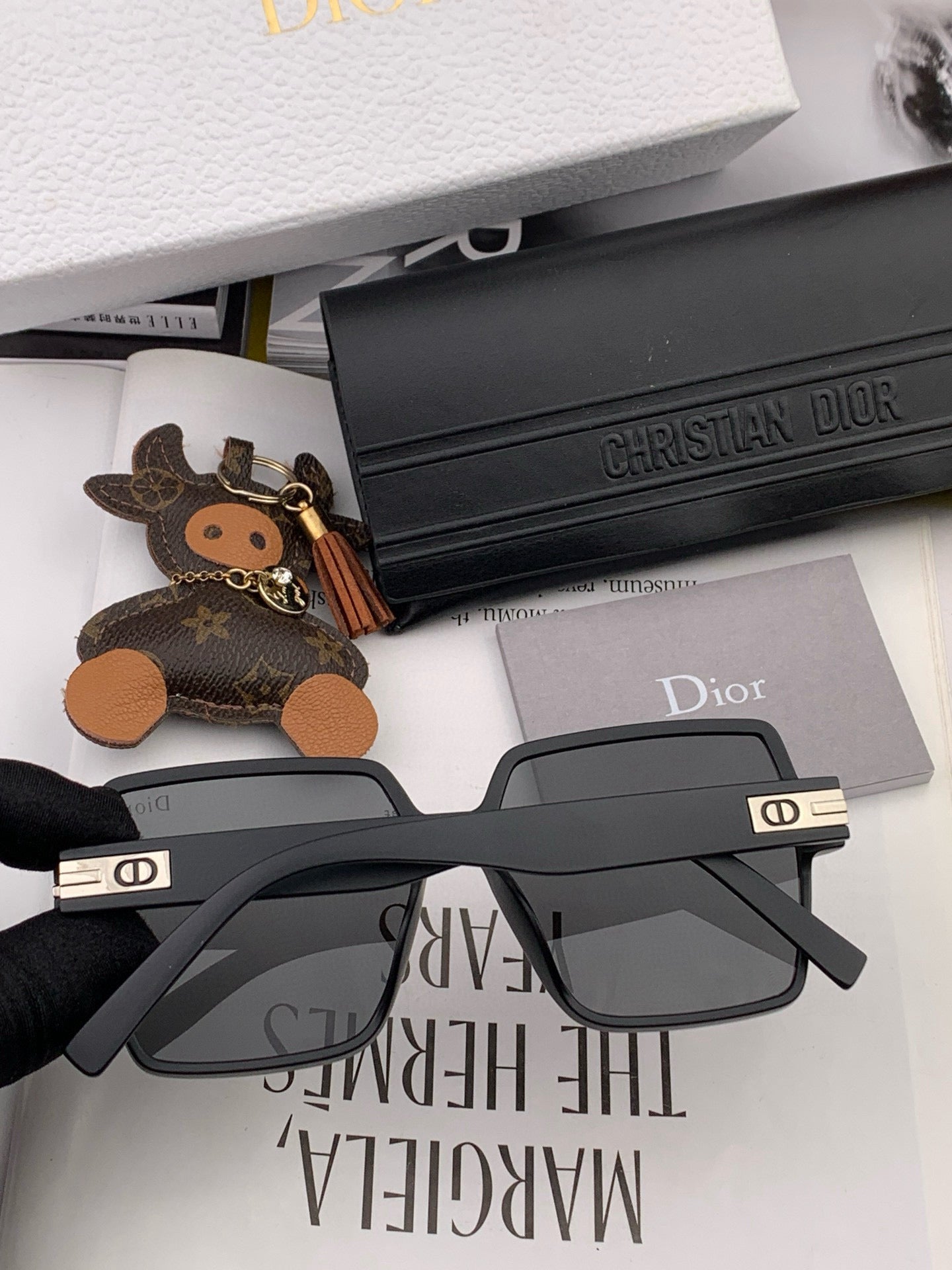 DIOR MONTAIGNE SQUARE SUNGLASSES CD4780 IN ACETATE