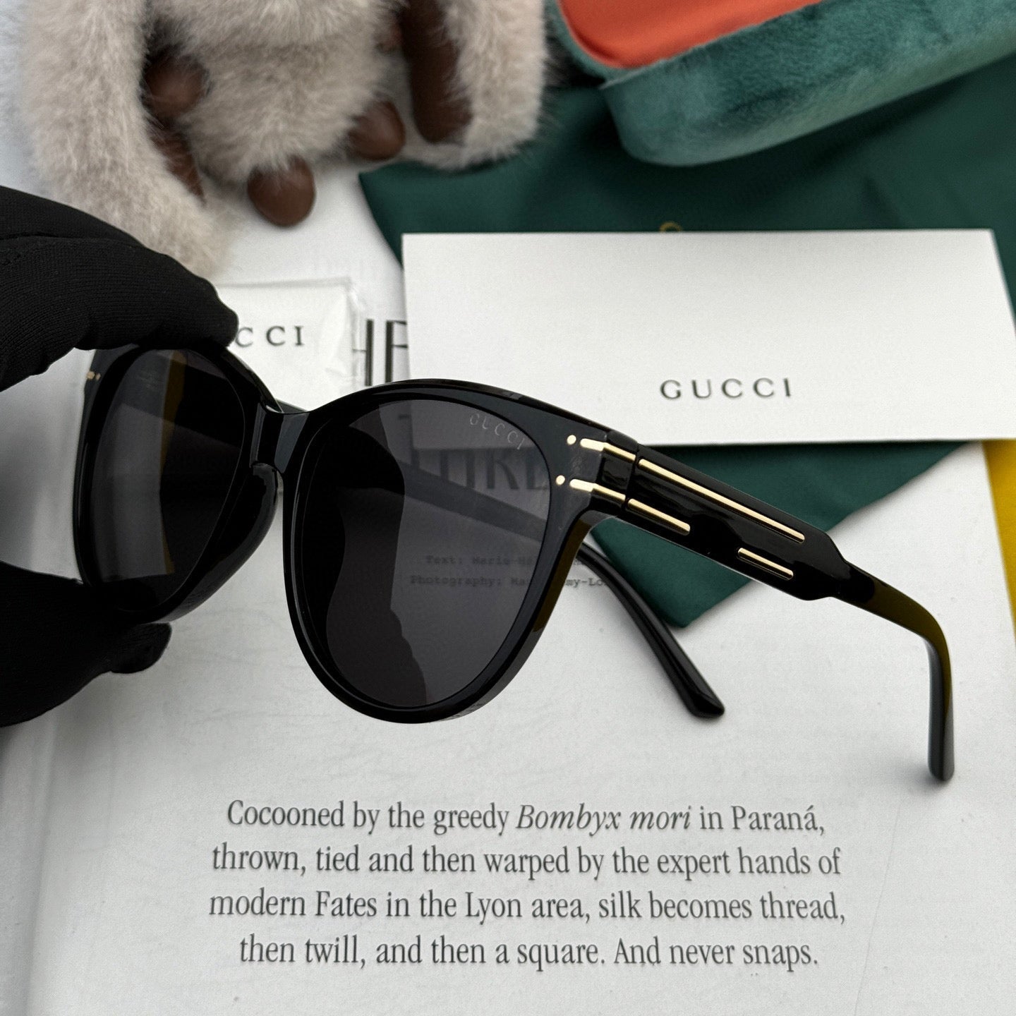 GUCCI ROUND FRAME SUNGLASSES G6752 IN ACETATE