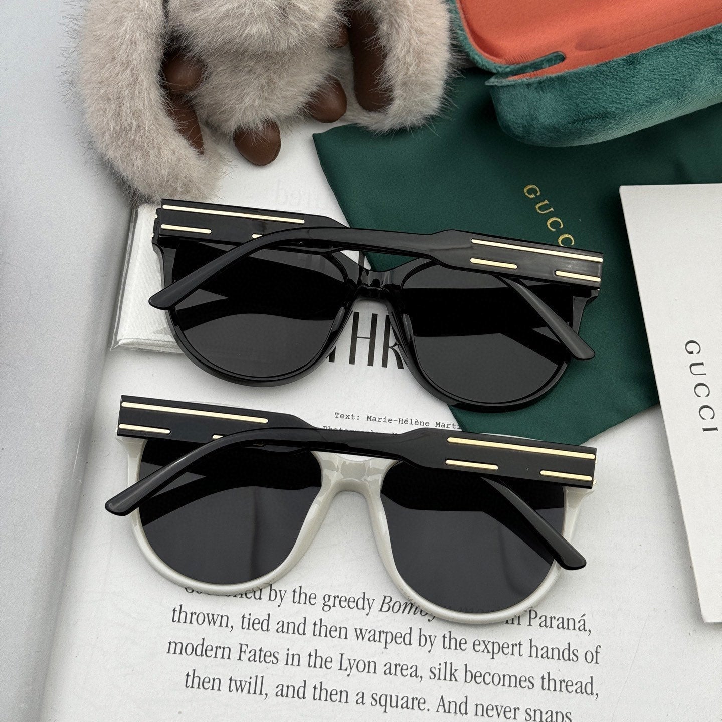 GUCCI ROUND FRAME SUNGLASSES G6752 IN ACETATE