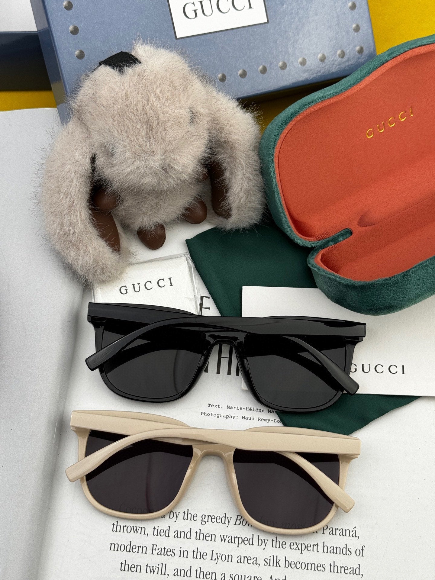 GUCCI SQUARE FRAME SUNGLASSES G87722 IN ACETATE