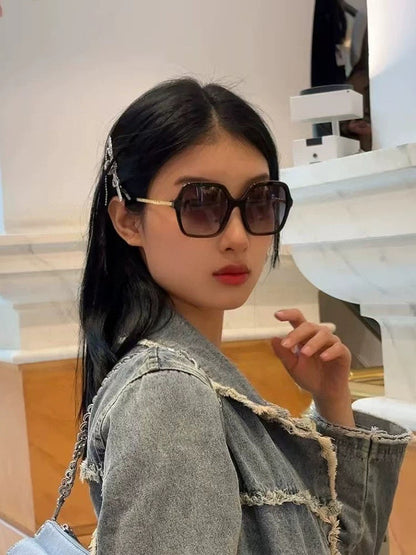 GUCCI SQUARE FRAME SUNGLASSES G6640 IN METAL