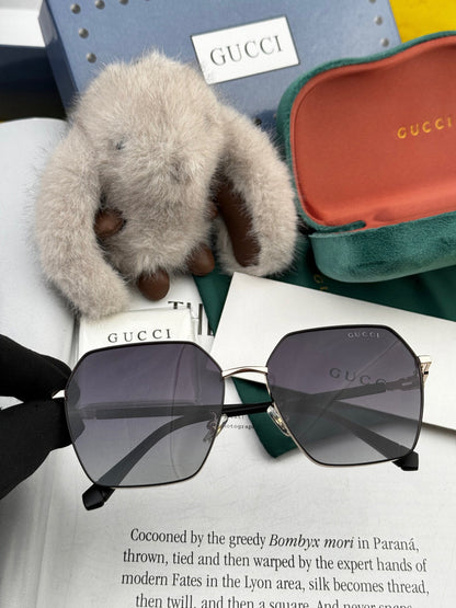GUCCI OVERSIZED SQUARE FRAME SUNGLASSES G1639 IN METAL