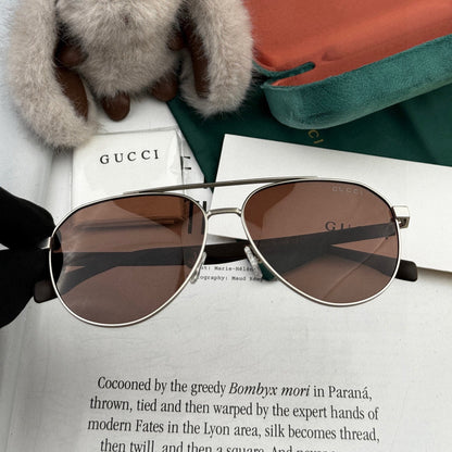 GUCCI AVIATOR FRAME SUNGLASSES G8204 IN METAL