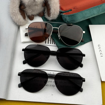 GUCCI AVIATOR FRAME SUNGLASSES G8204 IN METAL