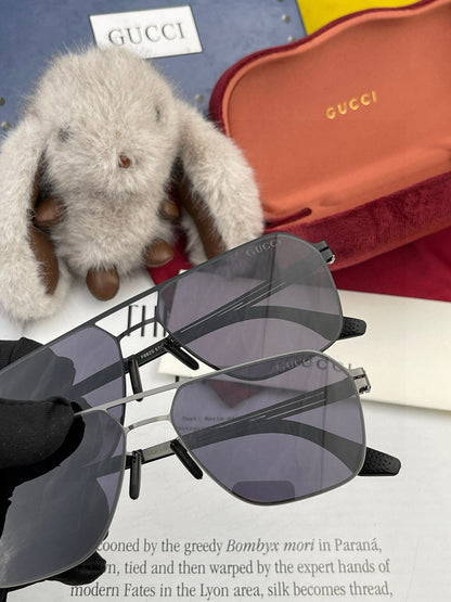 GUCCI NAVIGATOR FRAME SUNGLASSES G0862 IN METAL
