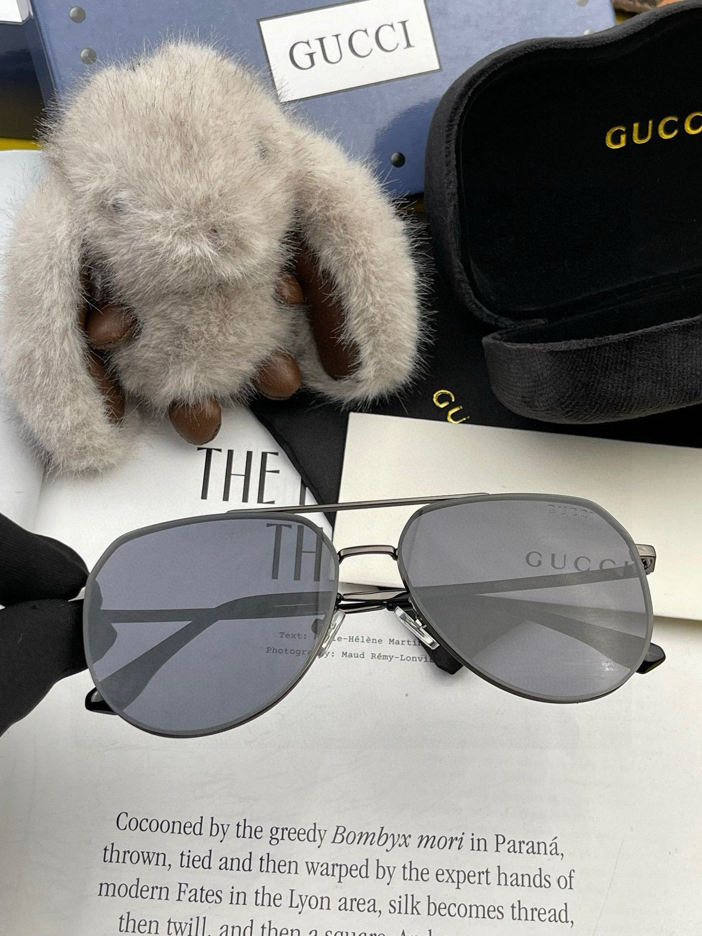 GUCCI AVIATOR FRAME SUNGLASSES G9225 IN METAL