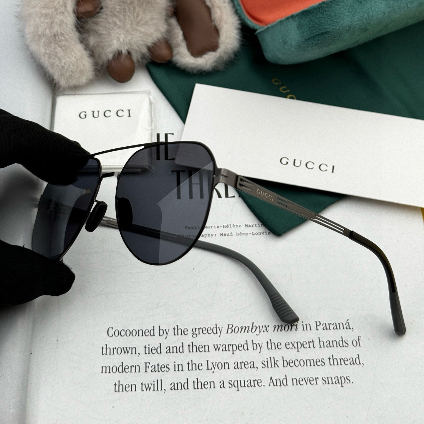 GUCCI AVIATOR FRAME SUNGLASSES G139 IN METAL