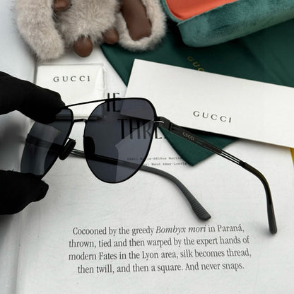 GUCCI AVIATOR FRAME SUNGLASSES G139 IN METAL