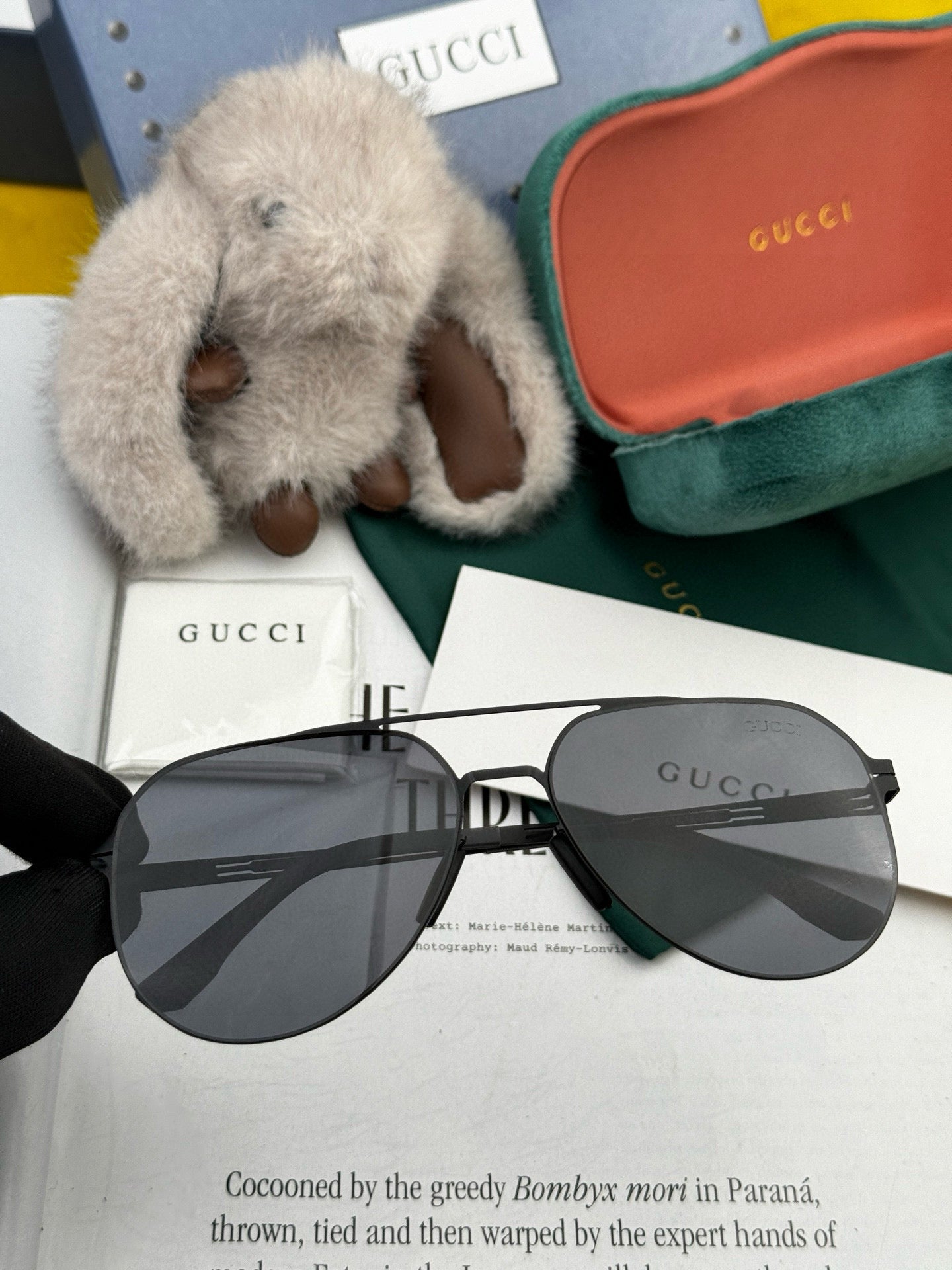 GUCCI AVIATOR FRAME SUNGLASSES G139 IN METAL
