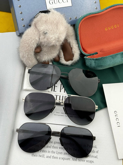 GUCCI AVIATOR FRAME SUNGLASSES G139 IN METAL
