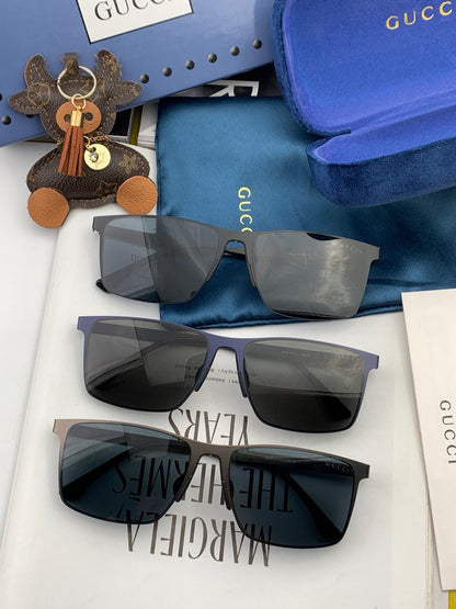 GUCCI RECTANGULAR FRAME SUNGLASSES G2805 IN METAL