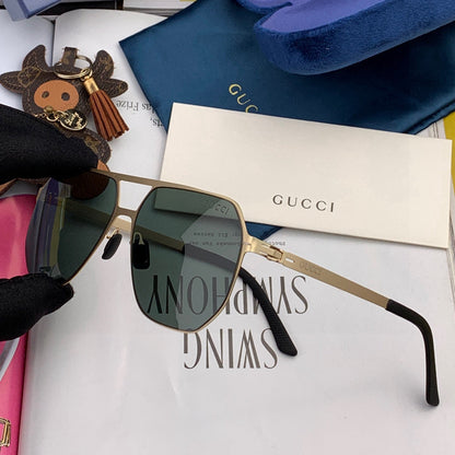 GUCCI NAVIGATOR FRAME SUNGLASSES G1731 IN METAL