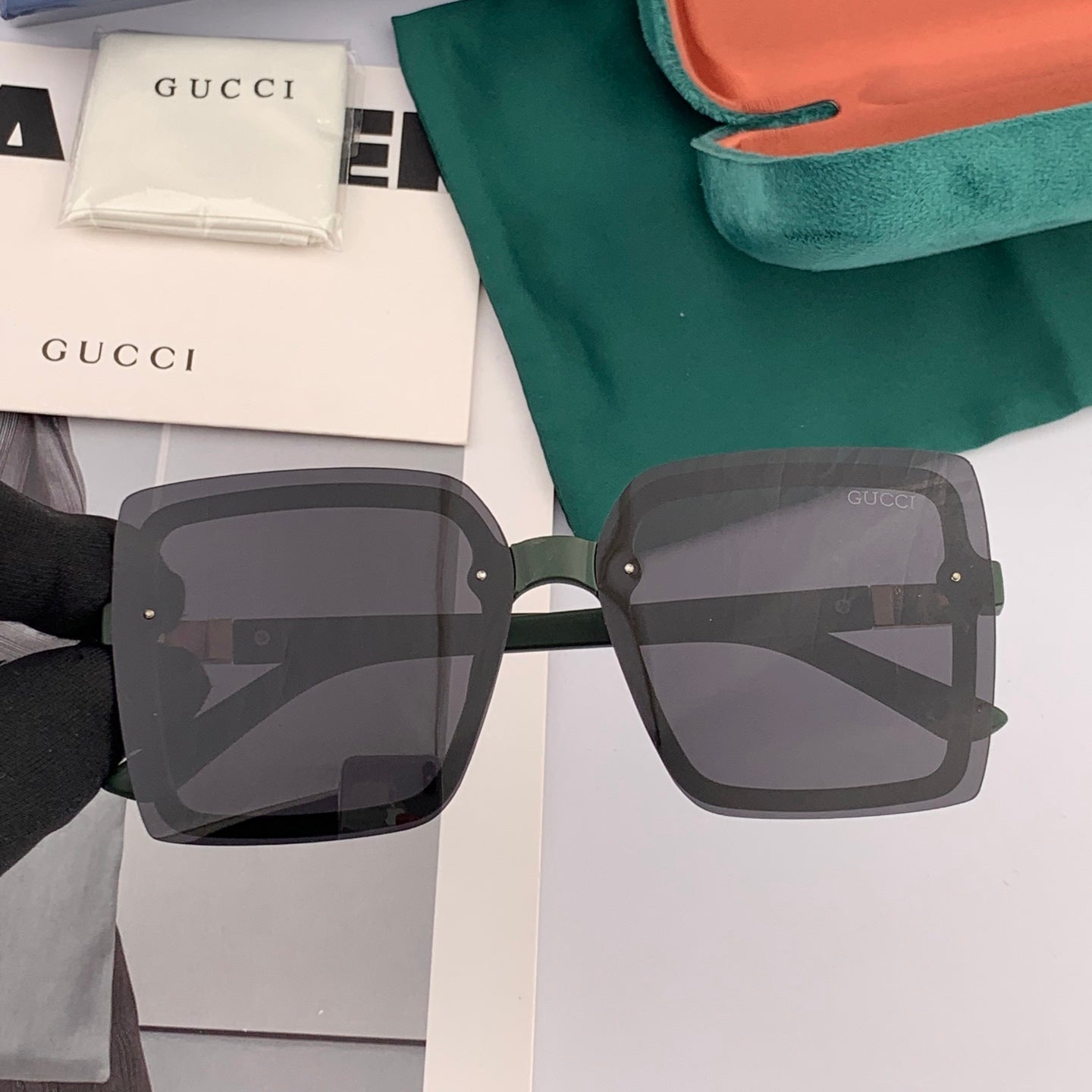 GUCCI SQUARE FRAME SUNGLASSES G9222 IN ACETATE