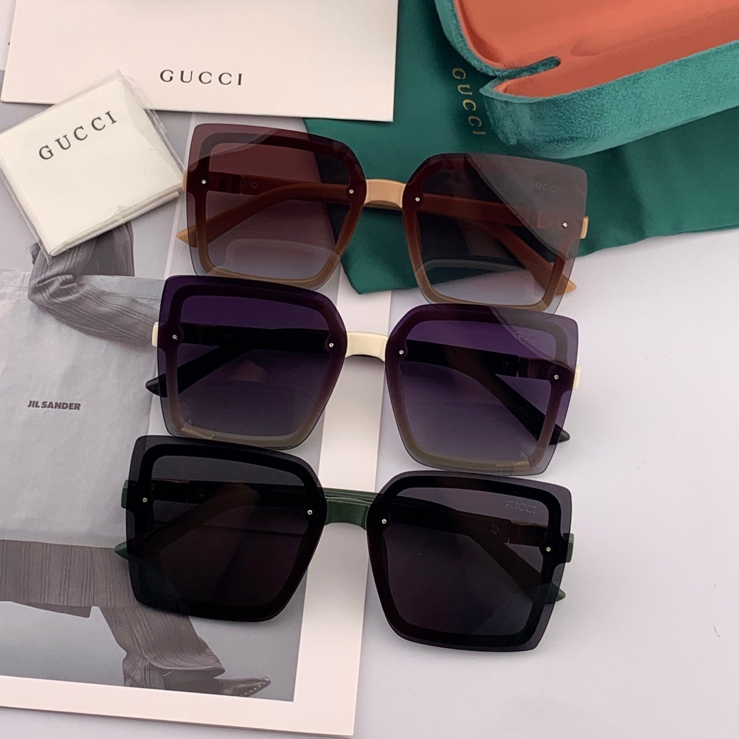 GUCCI SQUARE FRAME SUNGLASSES G9222 IN ACETATE