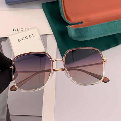 GUCCI SQUARE FRAME SUNGLASSES G3142 IN ACETATE AND METAL