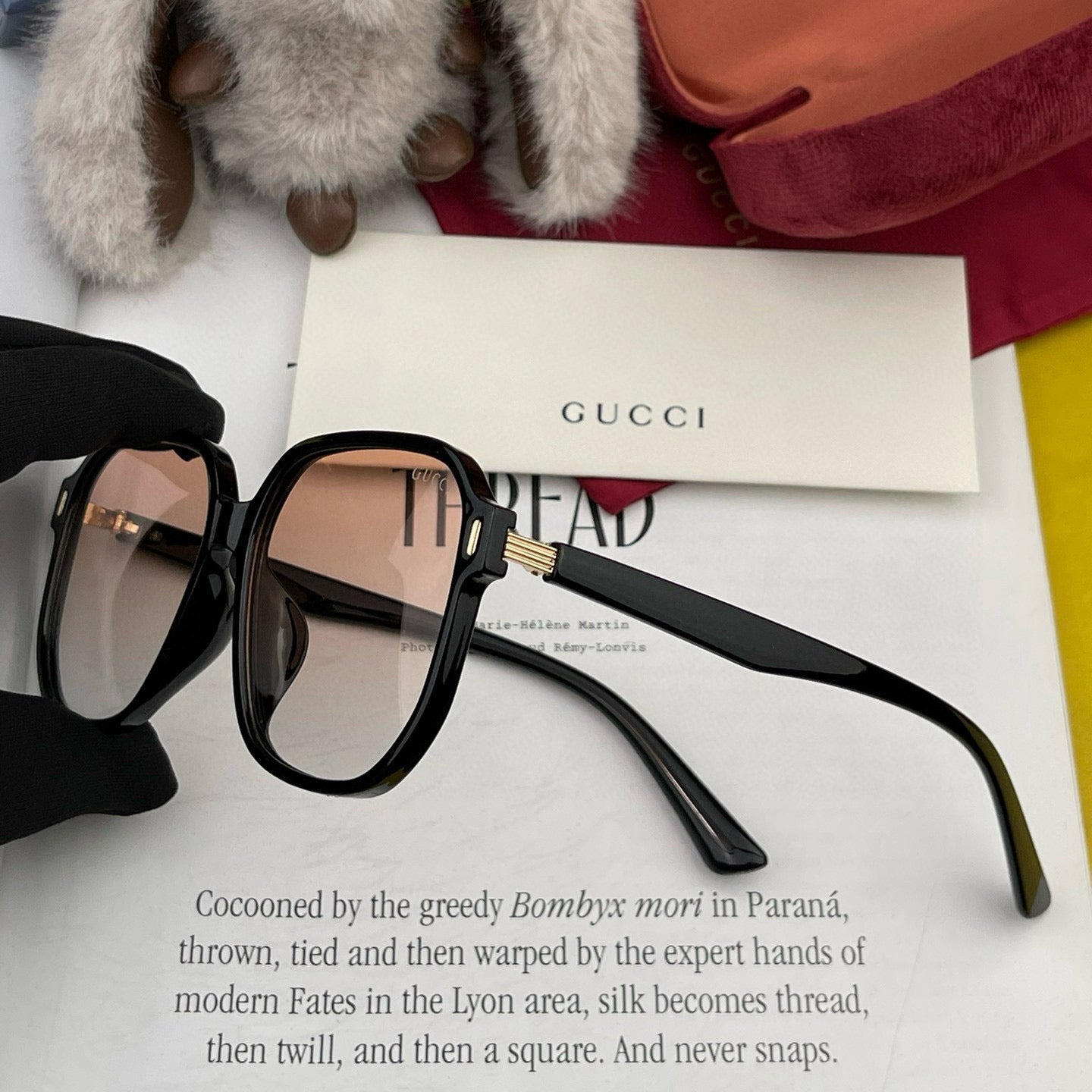 GUCCI SQUARE FRAME SUNGLASSES G867 IN ACETATE