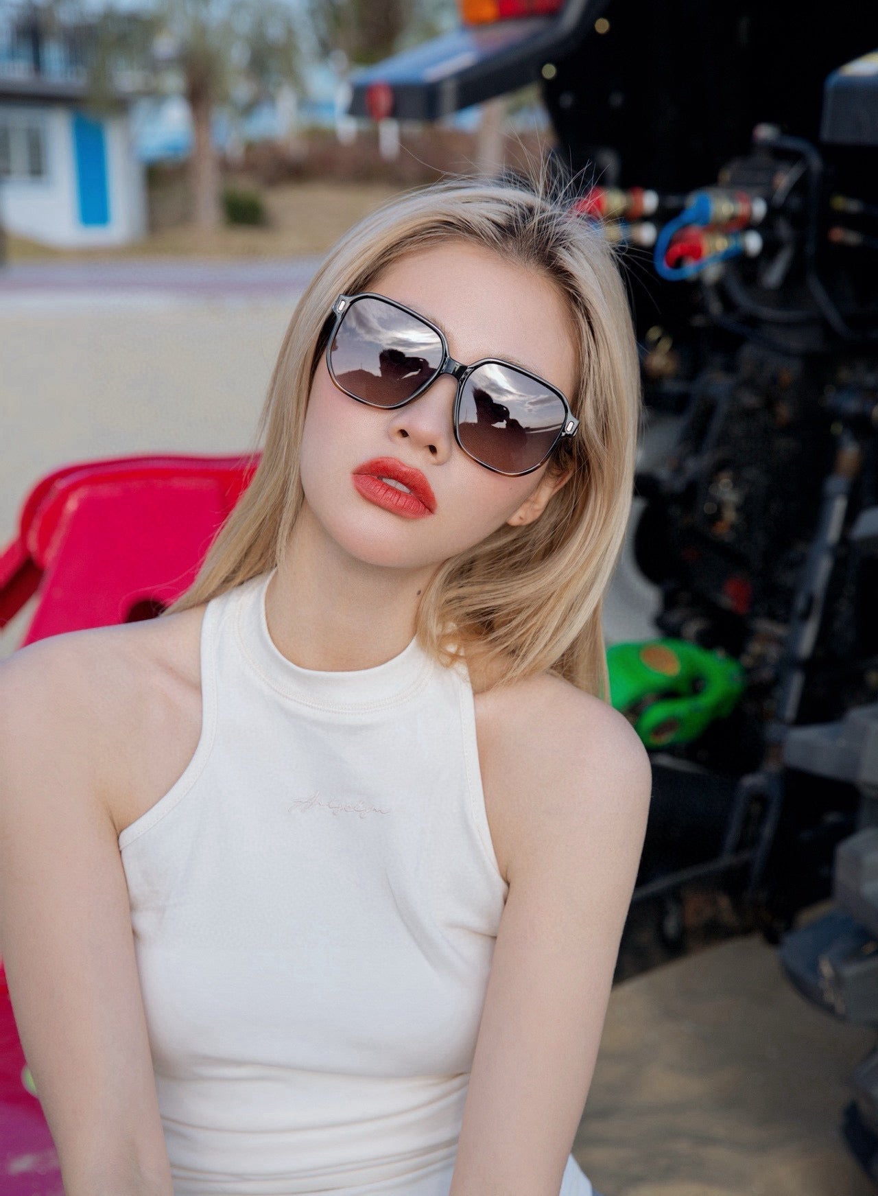 GUCCI SQUARE FRAME SUNGLASSES G867 IN ACETATE