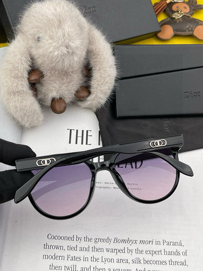 DIOR MONTAIGNE SUNGLASSES CD5106 IN BLACK ACETATE