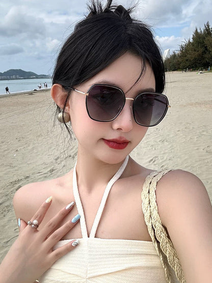 GUCCI SQUARE FRAME SUNGLASSES G8384 IN METAL AND ACETATE