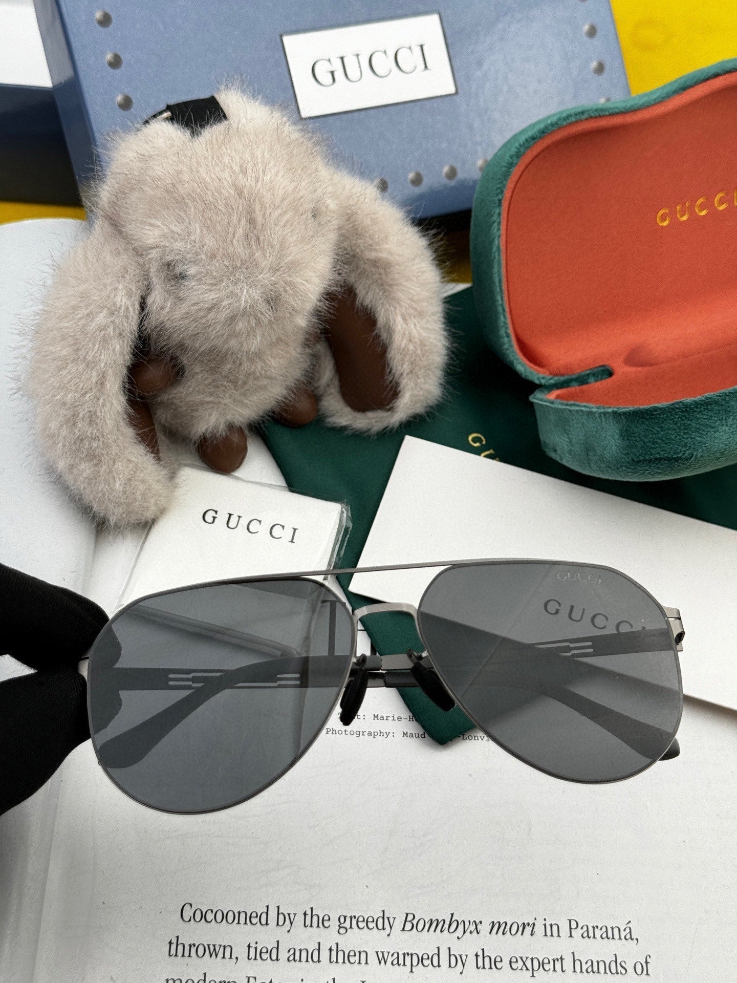 GUCCI AVIATOR FRAME SUNGLASSES G8882 IN METAL