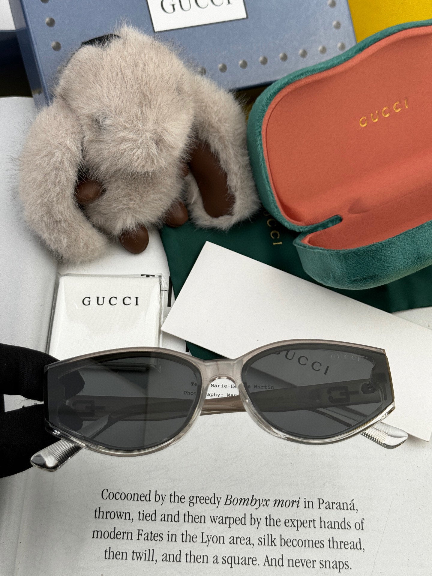 GUCCI GEOMETRIC FRAME SUNGLASSES G7315 IN ACETATE