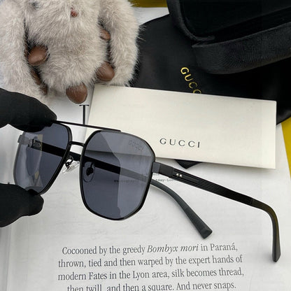 GUCCI NAVIGATOR FRAME SUNGLASSES 0228 IN METAL