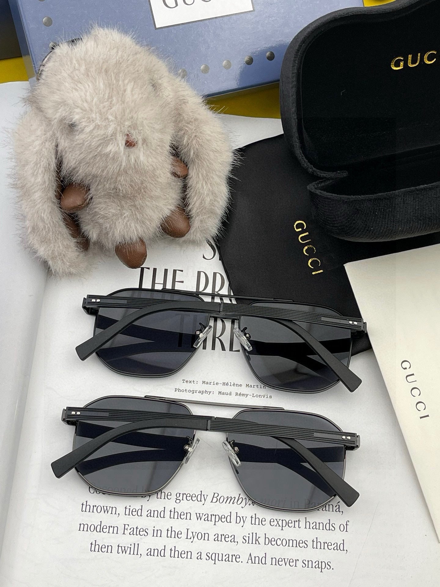 GUCCI NAVIGATOR FRAME SUNGLASSES 0228 IN METAL
