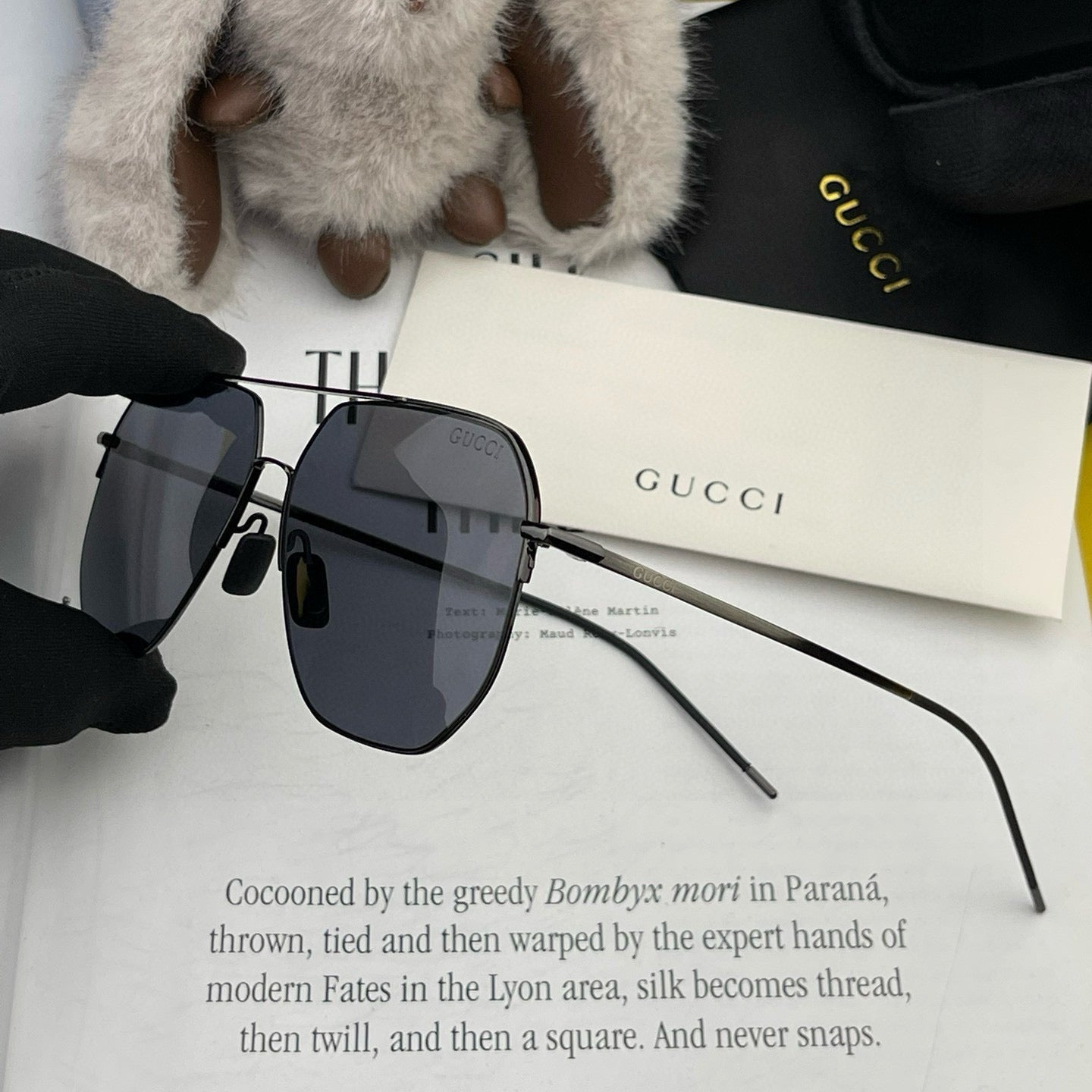 GUCCI NAVIGATOR FRAME SUNGLASSES G3227 IN METAL