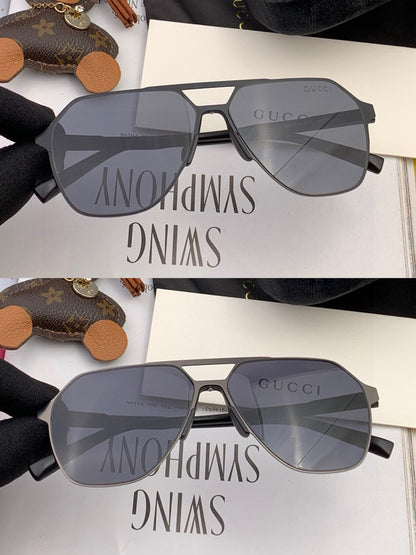 GUCCI LOW NOSE BRIDGE FIT SUNGLASSES G3807 IN METAL