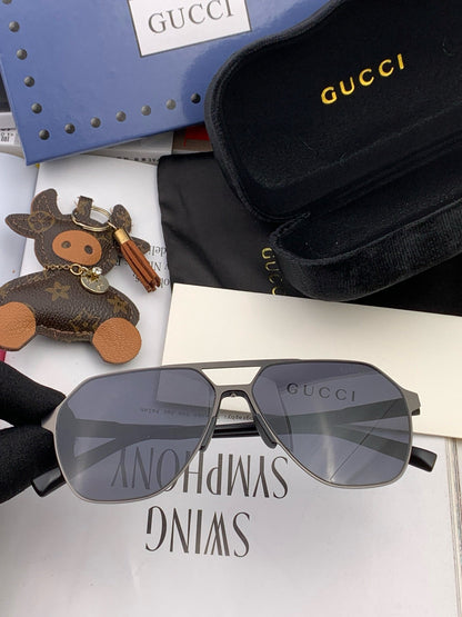GUCCI LOW NOSE BRIDGE FIT SUNGLASSES G3807 IN METAL