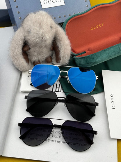 GUCCI AVIATOR FRAME SUNGLASSES G41805 IN METAL