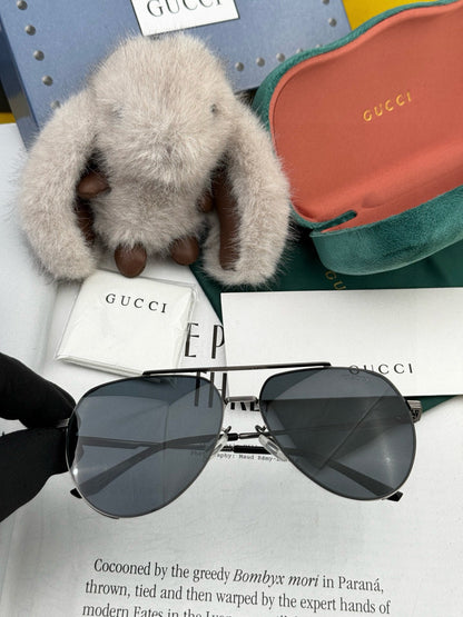 GUCCI AVIATOR FRAME SUNGLASSES 575760 IN METAL