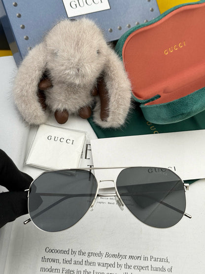 GUCCI AVIATOR FRAME SUNGLASSES 575761 IN METAL