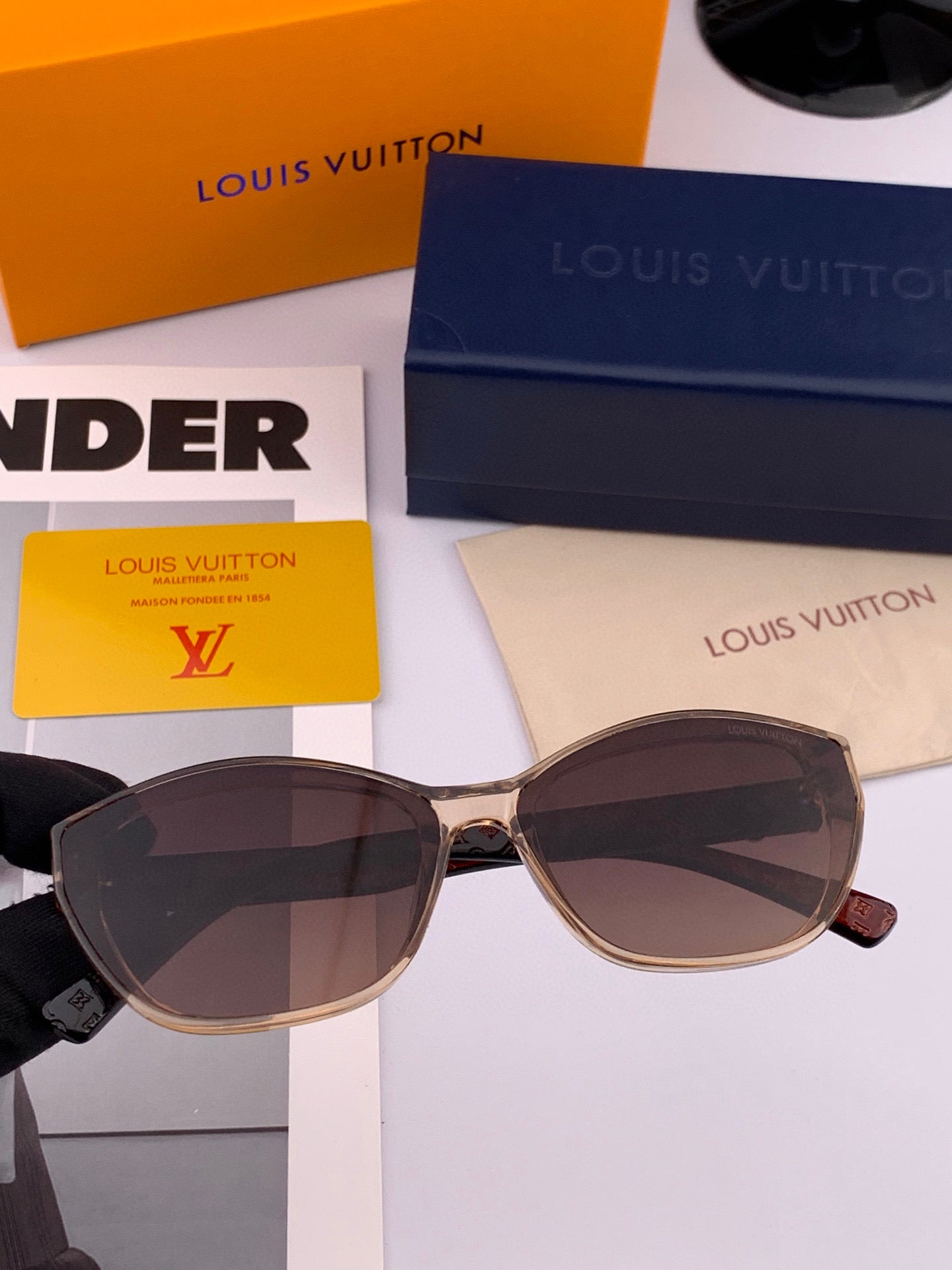 LOUIS VUITTON CAT EYE SUNGLASSES L2552 IN ACETATE