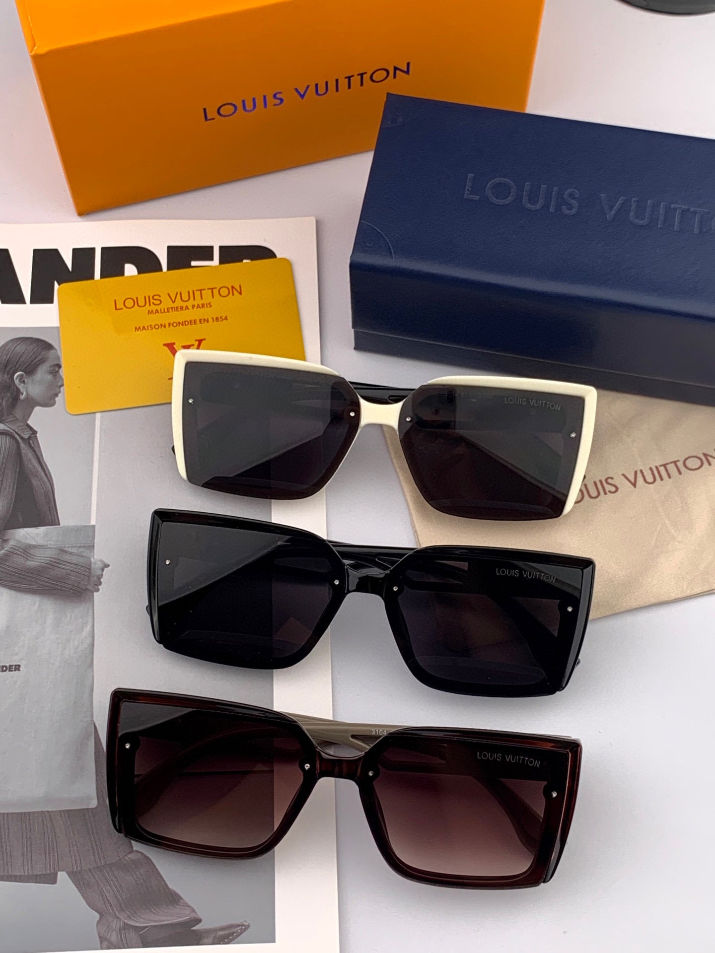 LOUIS VUITTON SQUARE SUNGLASSES L4310 IN ACETATE