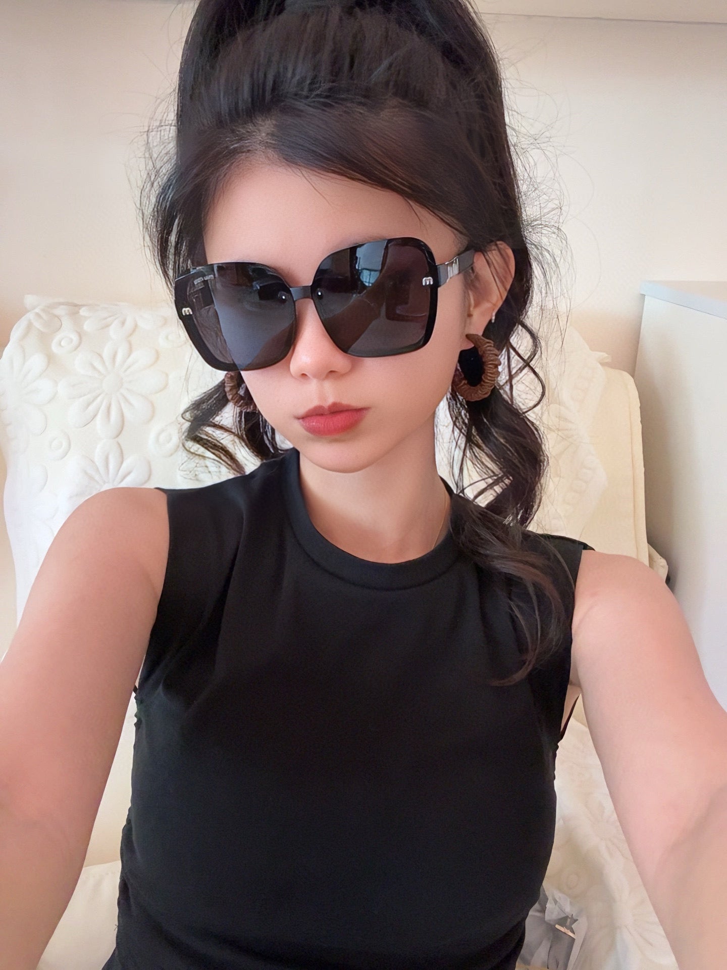 MIU MIU RUNWAY SQUARE SUNGLASSES M7303 IN ACETATE