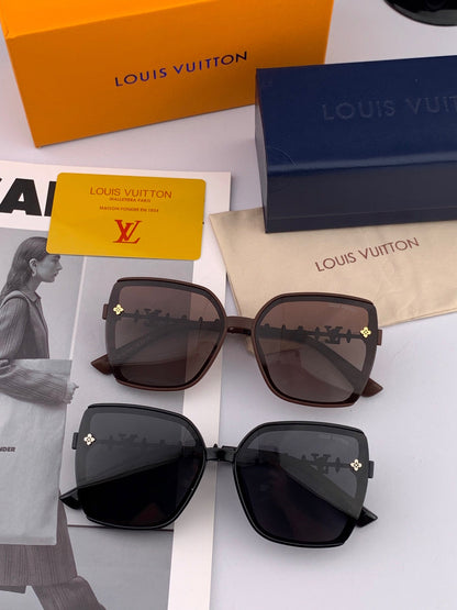 LOUIS VUITTON SQUARE SUNGLASSES L3992 IN ACETATE EMBOSSED LOGO