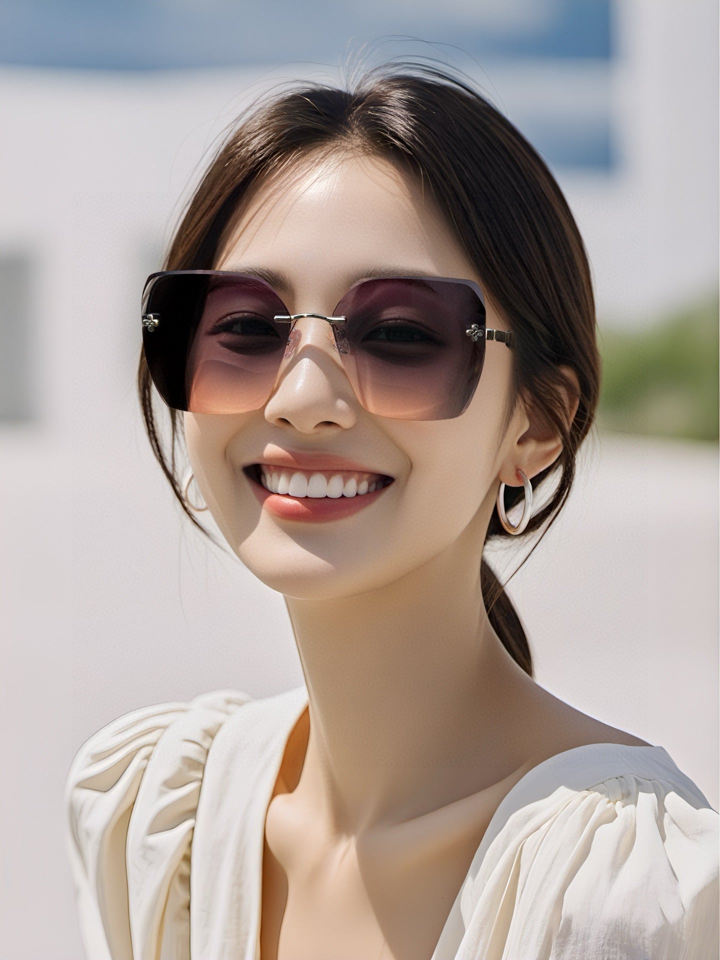LOUIS VUITTON SQUARE SUNGLASSES L8612 IN ACETATE