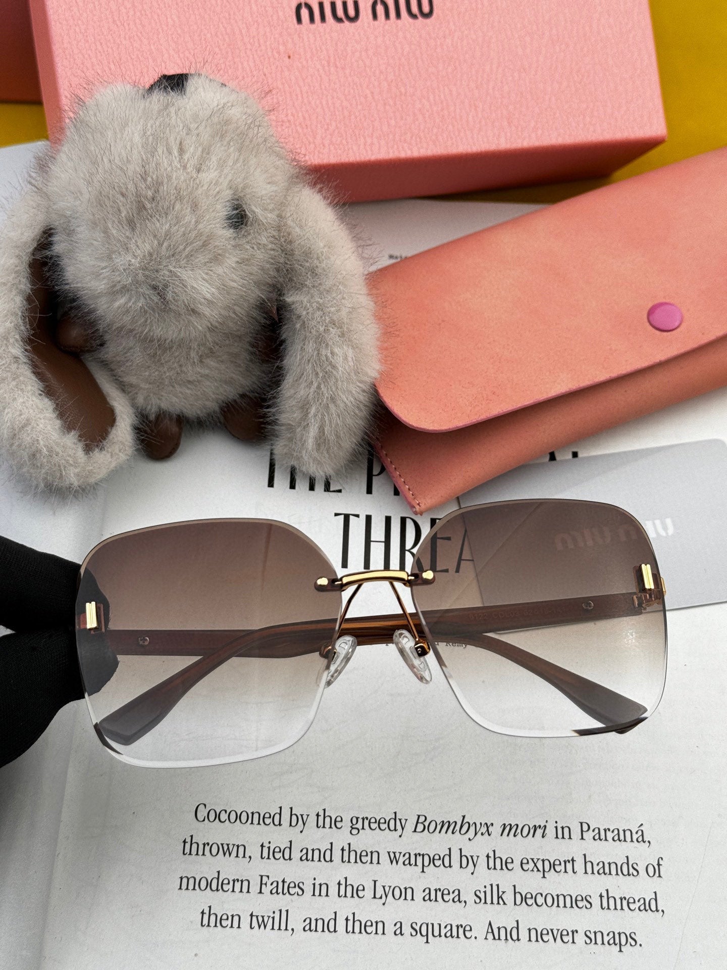 MIU MIU RUNWAY SQUARE SUNGLASSES M2612 IN METAL