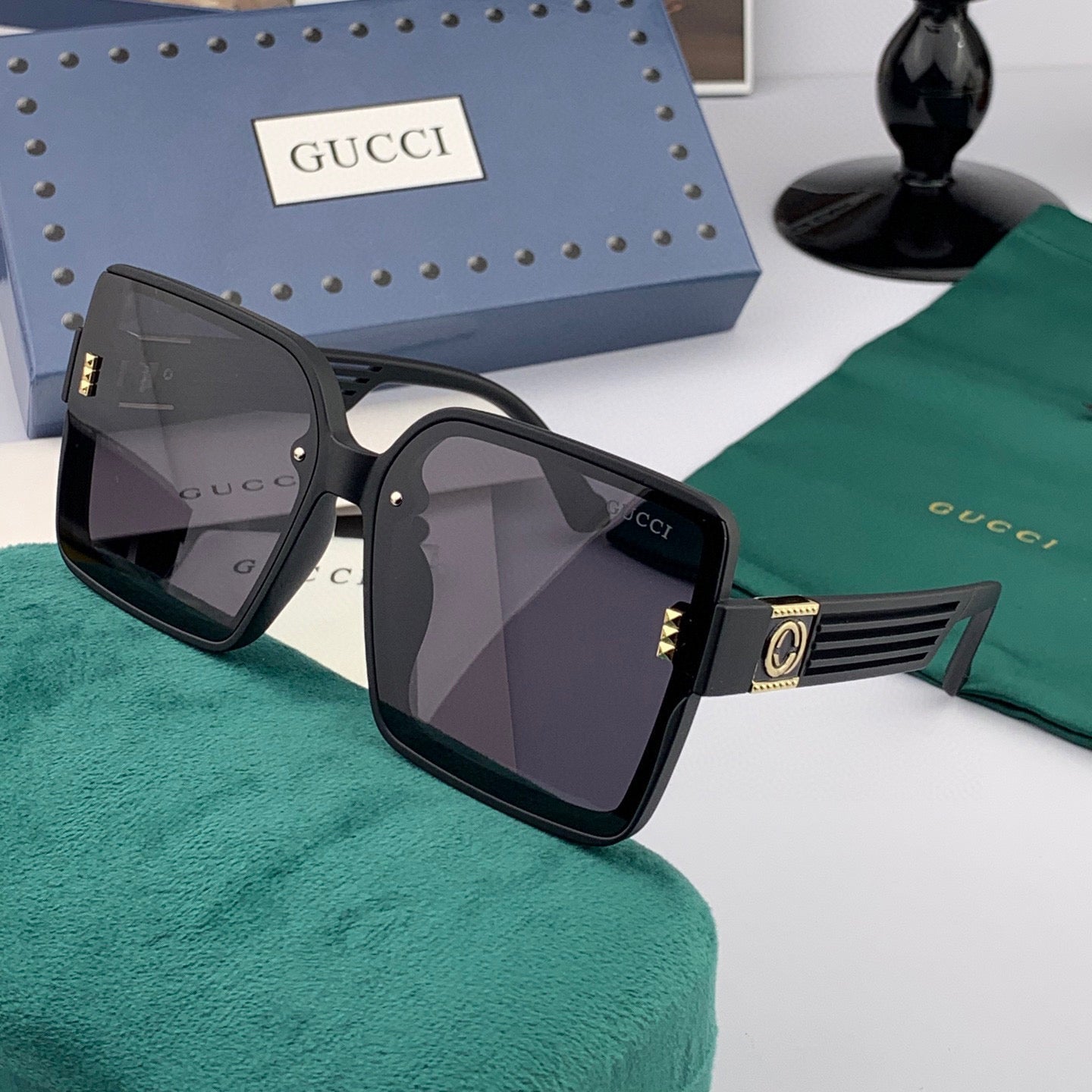 GUCCI GEOMETRIC FRAME SUNGLASSES G2519 IN ACETATE