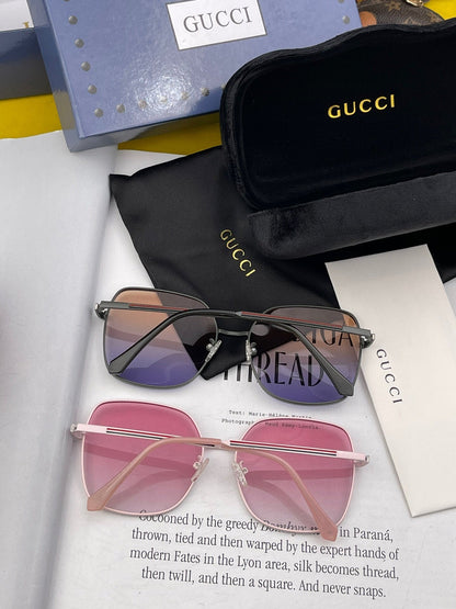 GUCCI SQUARE FRAME SUNGLASSES G22201 IN METAL