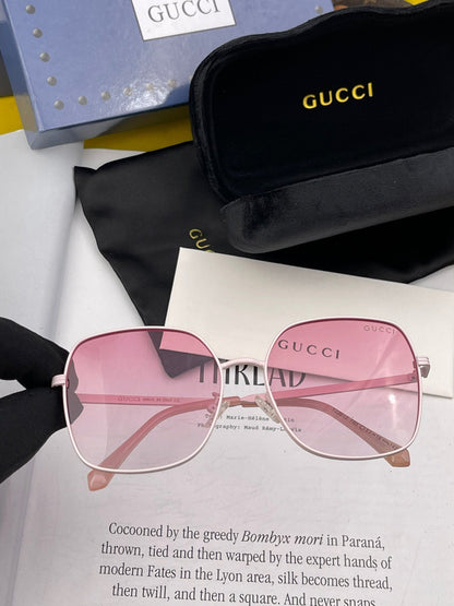 GUCCI SQUARE FRAME SUNGLASSES G22201 IN METAL