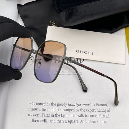 GUCCI SQUARE FRAME SUNGLASSES G22201 IN METAL