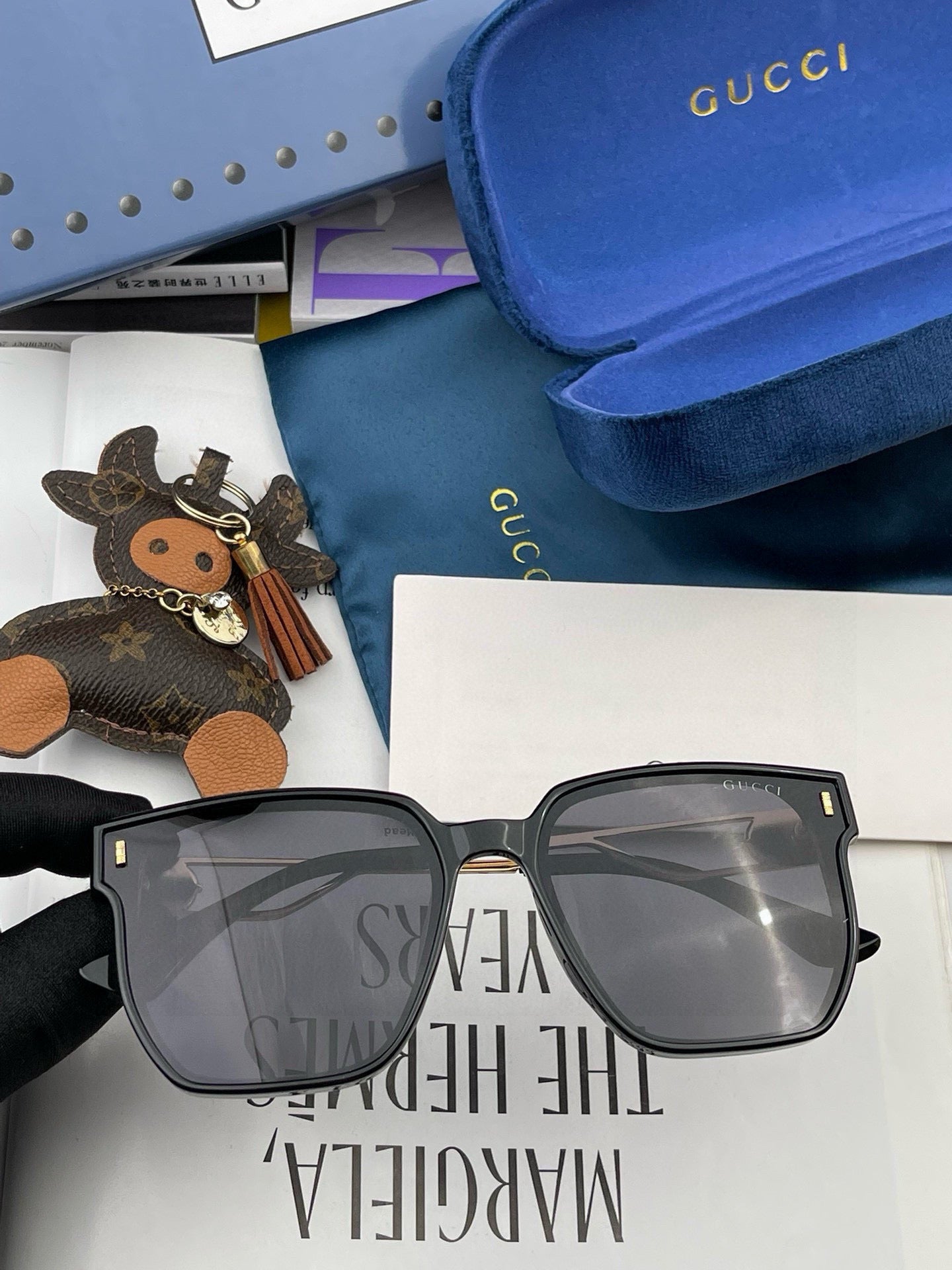 GUCCI BUTTERFLY FRAME SUNGLASSES G9294 IN ACETATE