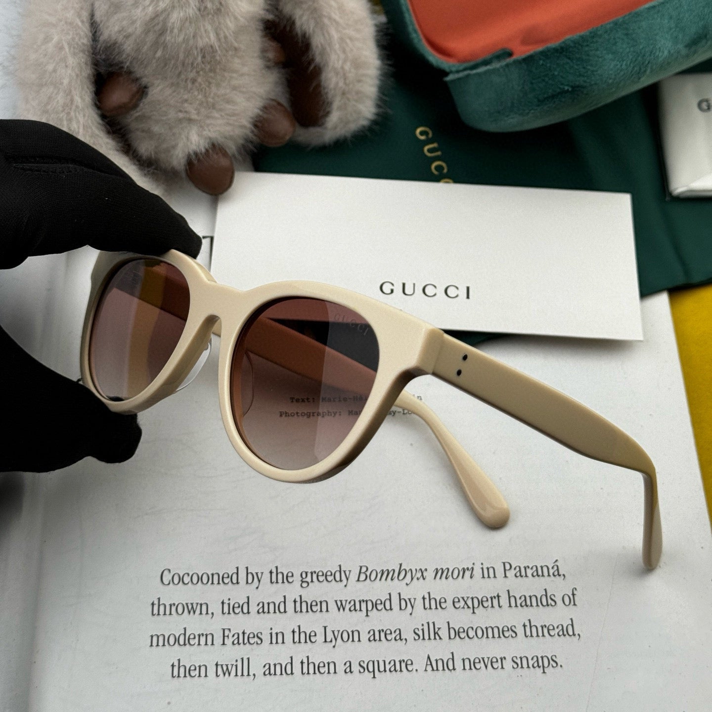 GUCCI ROUND FRAME SUNGLASSES G500 IN ACETATE