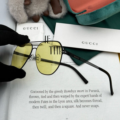 GUCCI AVIATOR FRAME SUNGLASSES G911 IN METAL