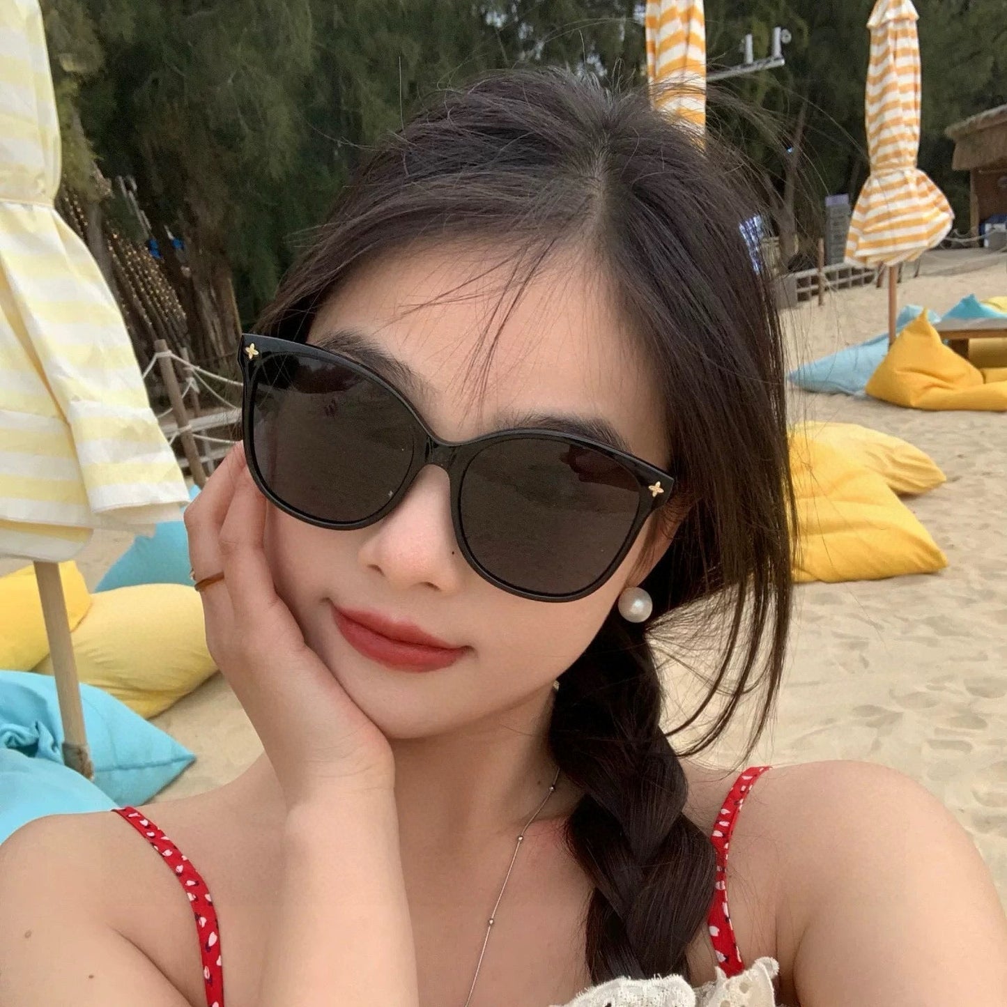 LOUIS VUITTON SIGNATURE ROUND SUNGLASSES L3387 IN ACETATE