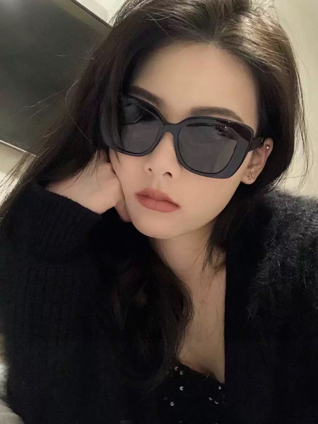 GUCCI SQUARE FRAME SUNGLASSES G1386 IN ACETATE