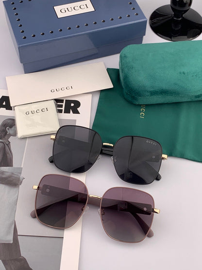 GUCCI OVERSIZED SQUARE FRAME SUNGLASSES G9388 IN METAL