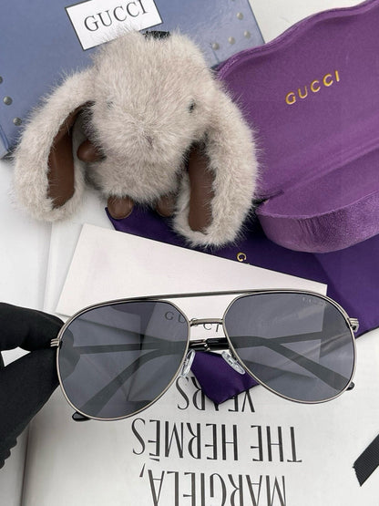 GUCCI AVIATOR FRAME SUNGLASSES 3371 IN METAL